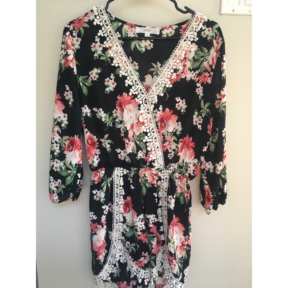 (ON HOLD) Floral long sleeve romper